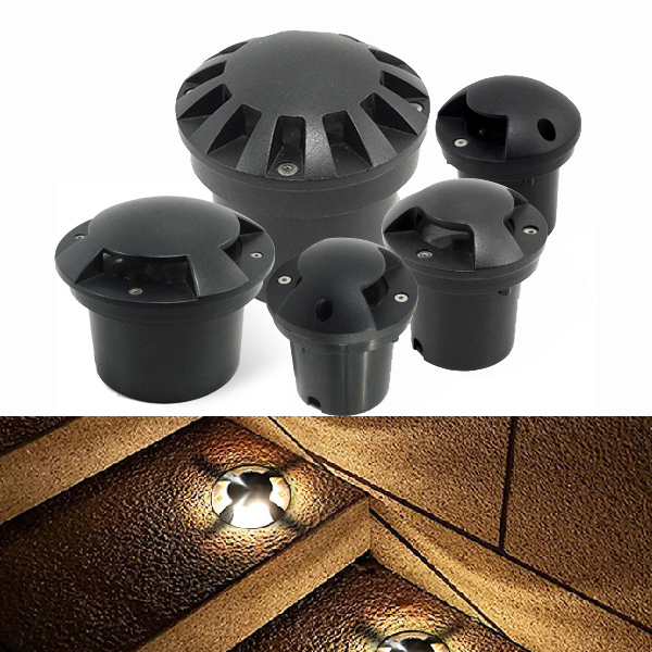 ST-OG65-8R Round COB LED Underground Light IP65 Recessed In-Ground Uplight 1W-15W for Garden, Deck & Landscape Lighting