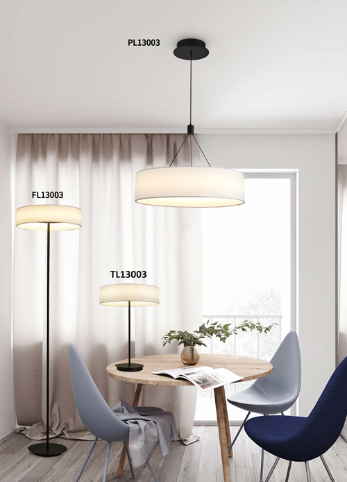 Nordic Fabric Shade LED Pendant Light | Modern Dimmable#PL13003