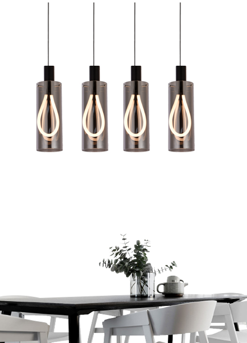 PL16007-4# Led Pedant Chandelier Light//Adjustable Glass Lights
