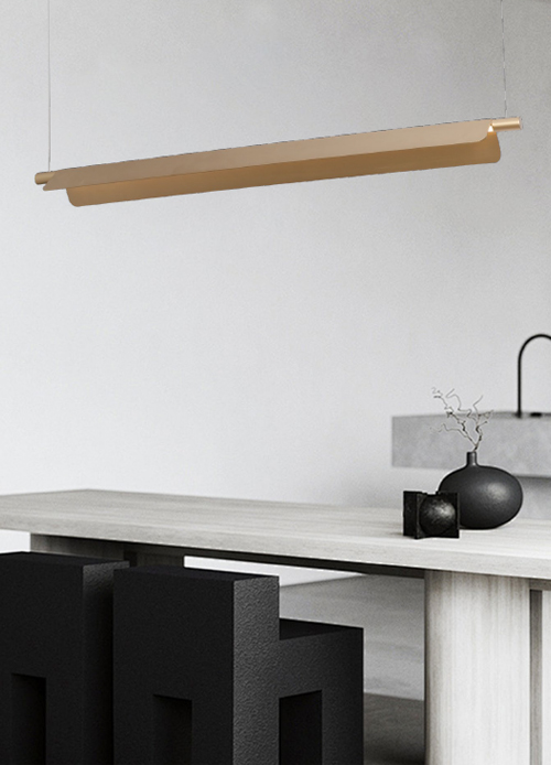 Modern Minimalist LED Chandelier with Geometric Bright Lines PL16016-L1