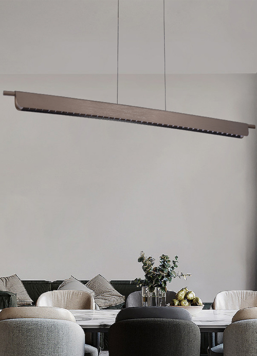 Minimalist Linear LED Pendant Light | Touch Dimmable & Adjustable | PL16031 Series