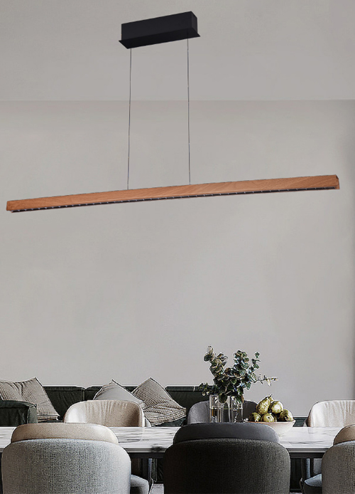 Modern Linear LED Pendant Light | Touch Dimmable | Adjustable Height | PL16032 Series