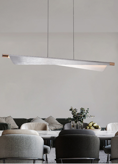 Modern Dimmable Linear LED Pendant Light | 3-Way Switch 20%-60%-100%#PL16035
