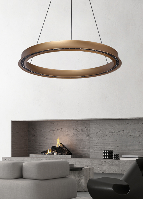 Modern Round LED Pendant Light/Oversized Ring LED Chandelier for Home and Hotel PL16036-R