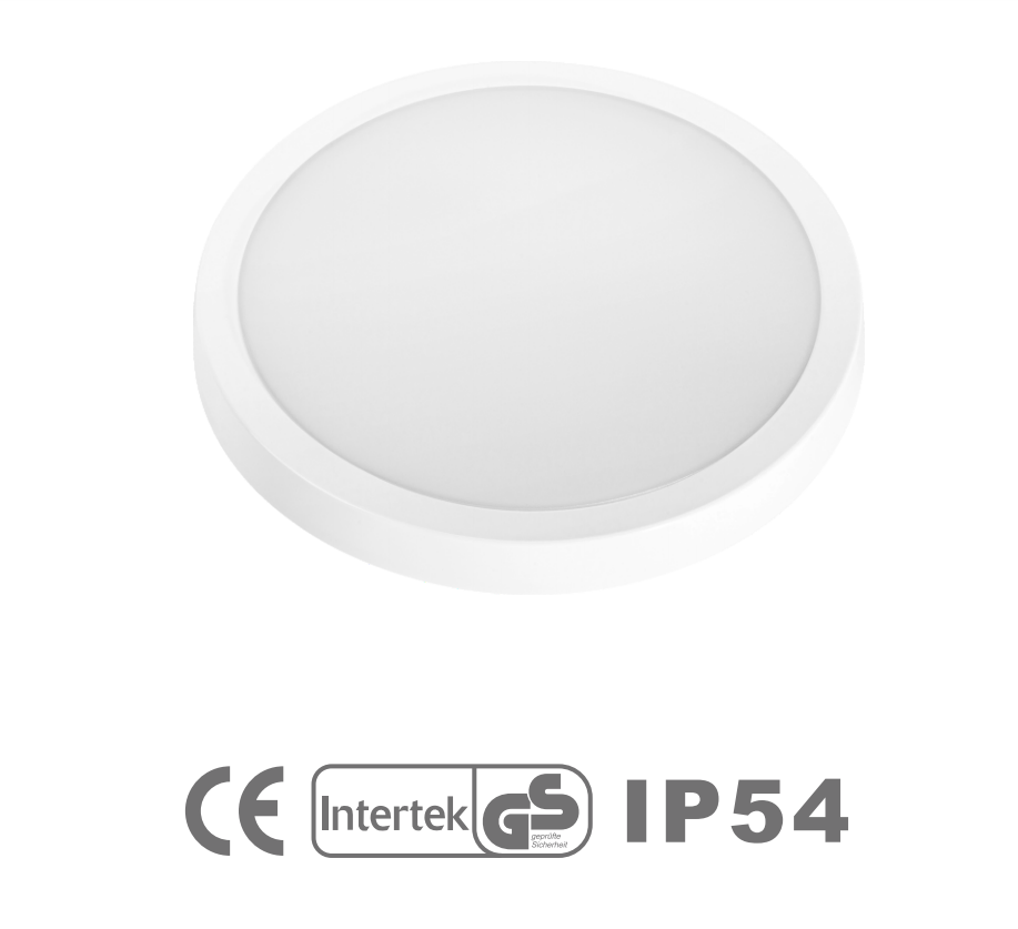 TL5039#IP54 LED Ceiling Lamp Round LED Panel Light with CE GS for Home Office Hospital Kitchen