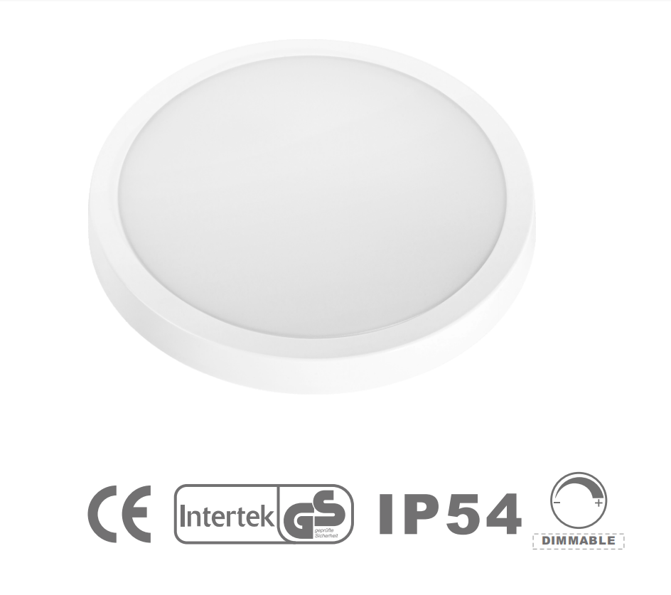 TL5039-DIM#Slim Surface Mounted with CCT DIP Switch LED Ceiling Light for Home Office Restaurant Hotel Hospital Kitchen