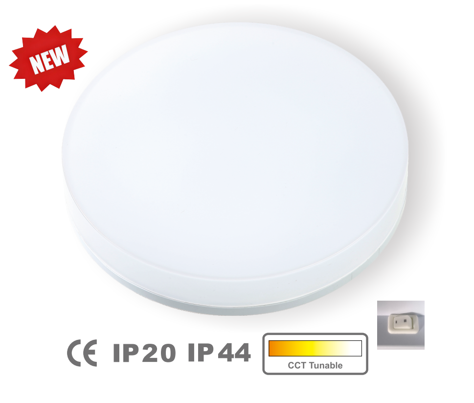 TL5024# Smart LED Ceiling Lamp CCT Tunable IP20/IP44 Waterproof Round Ceiling Light for Hallway Bathroom Kitchen Bedroom Hotel