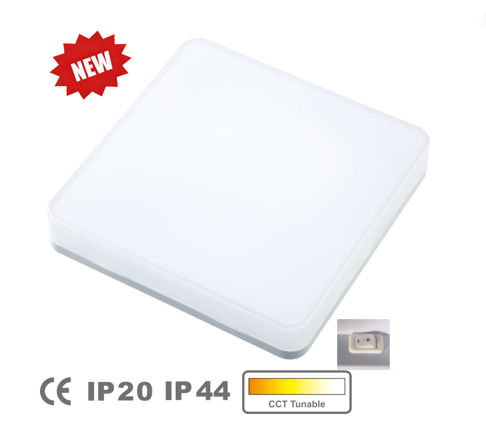 TL5025# IP20/IP44 Surface Mounted Smart Square LED Ceiling Light with CCT Tunable for Kitchen Bedroom Indoor Lighting