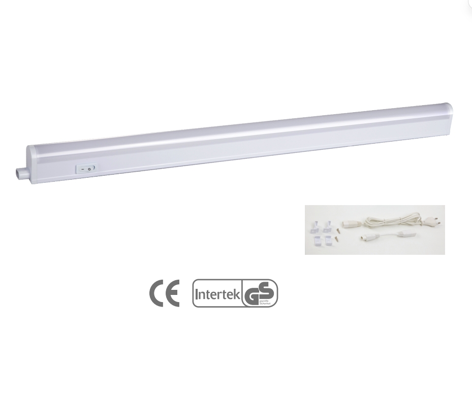 TL4001C-2 LED T5 Batten Light Linkable Integrated Linear Tube Light 4W–22W with ON/OFF Switch