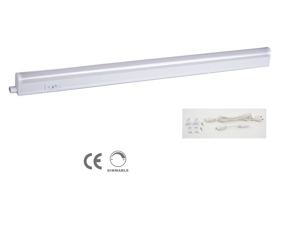 TL4001C-DIM-2 CCT Tunable LED T5 Batten Light Dimmable Linkable Linear Tube Light 4W–22W ON/OFF Switch