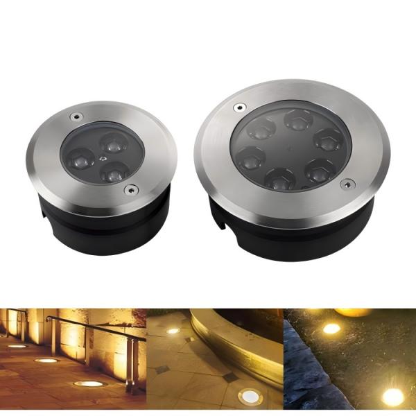 ST-OG65-6R RGB COB LED Underground Light IP67 Recessed In-Ground Uplight 3W-18W for Landscape & Architectural Lighting