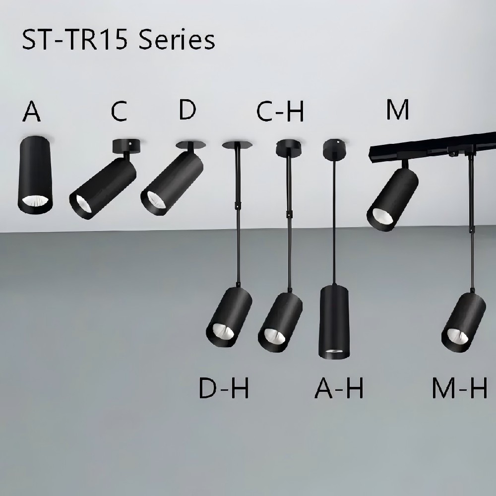 ST-TR15 Series Magnetic LED Track Light – Ultra-Thin COB Adjustable Spotlight with Ra90+ High CRI for Commercial & Architectural Lighting